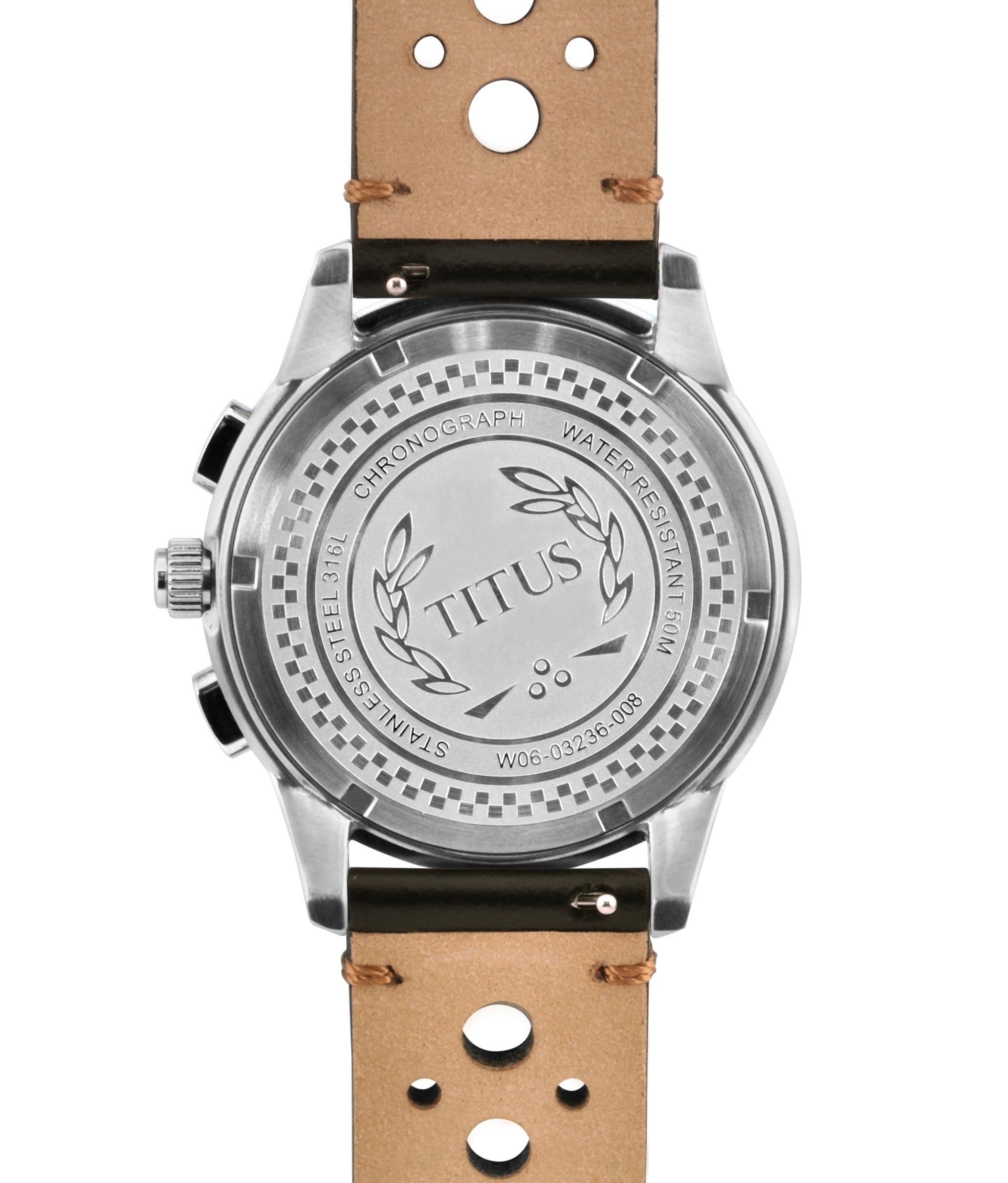 Bravo Chronograph Quartz Leather Watch W06-03236-008