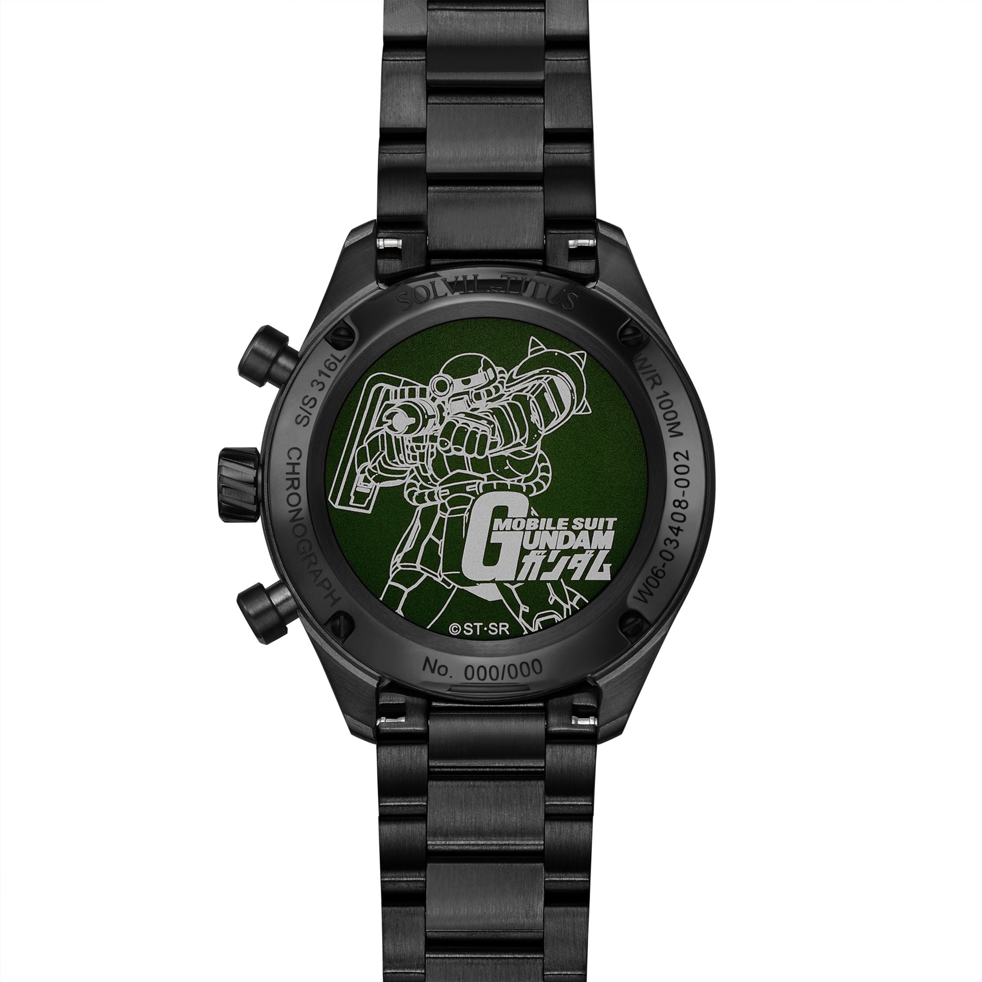 Saber Collection "MS-06F Zaku II" Limited-Edition Chronograph Watch (Limited quantity TBC) W06-03408-002