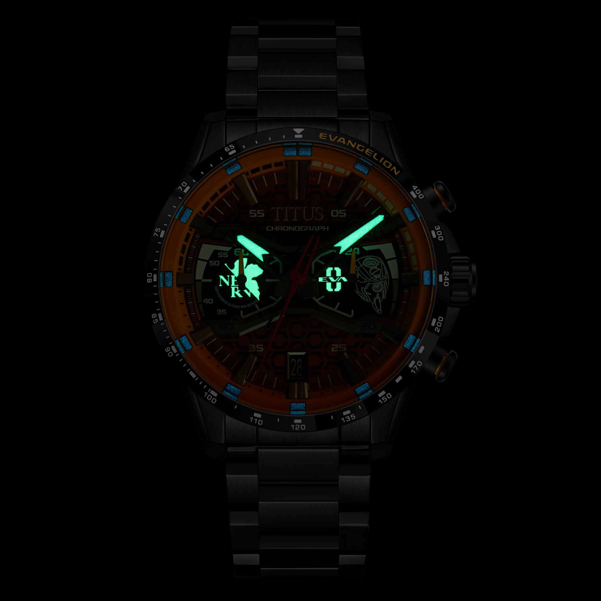 Solvil et Titus x EVANGELION Chronograph Quartz Stainless Steel Watch W06-03427-003