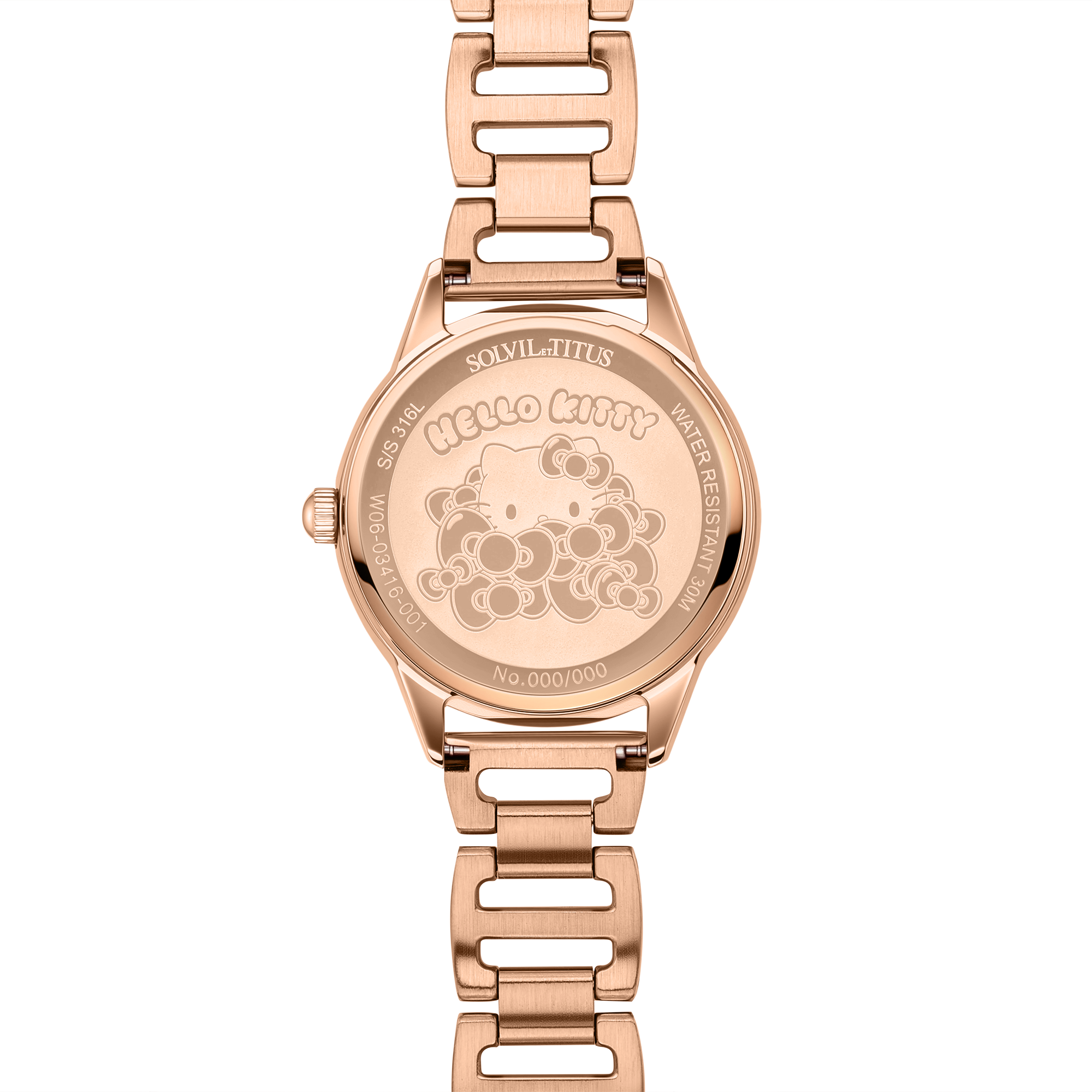 Solvil et Titus Hello Kitty 3 Hands Quartz Stainless Steel Watch W06-03416-001