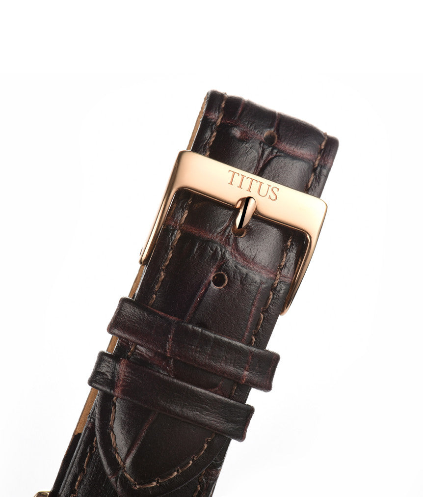 Barista 3 Hands Date Quartz Leather Men Watch W06-02824-002