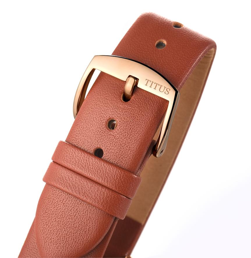 Interlude 3 Hands Quartz Leather Watch W06-02937-006