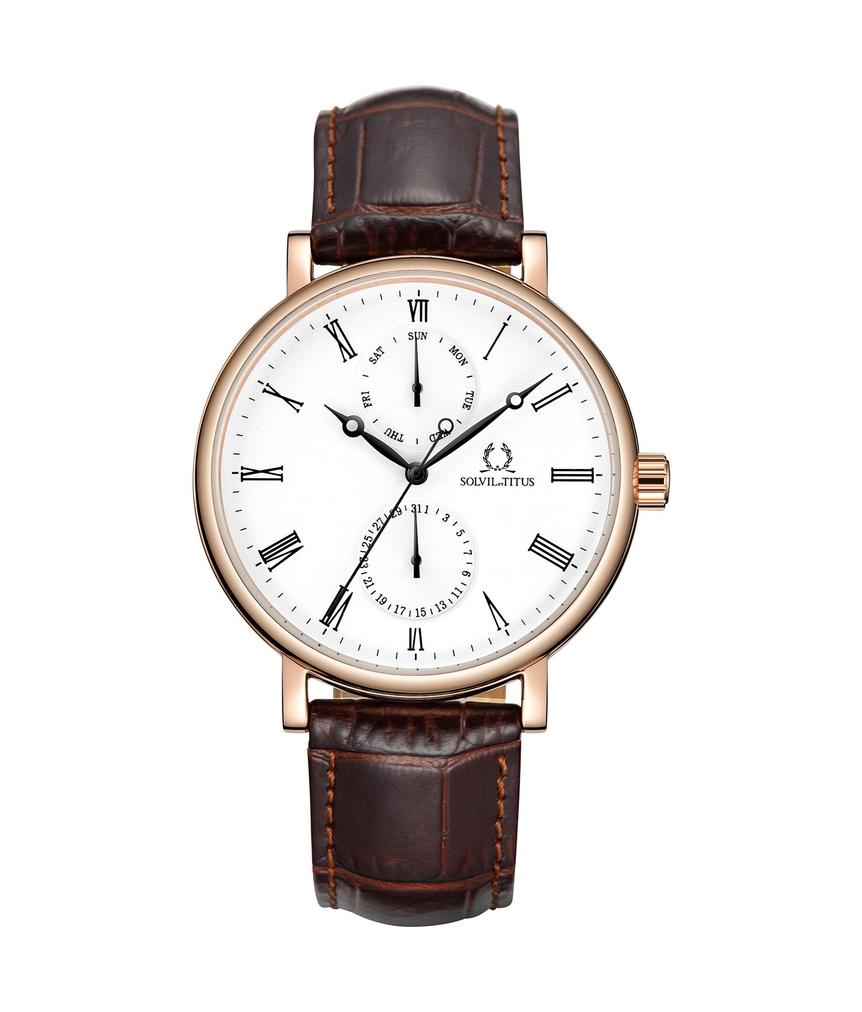 Classicist Multi-Function Quartz Leather Watch W06-03021-002
