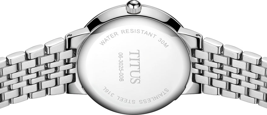 Fair Lady 3 Hands Date Quartz Stainless Steel Watch W06-03025-006