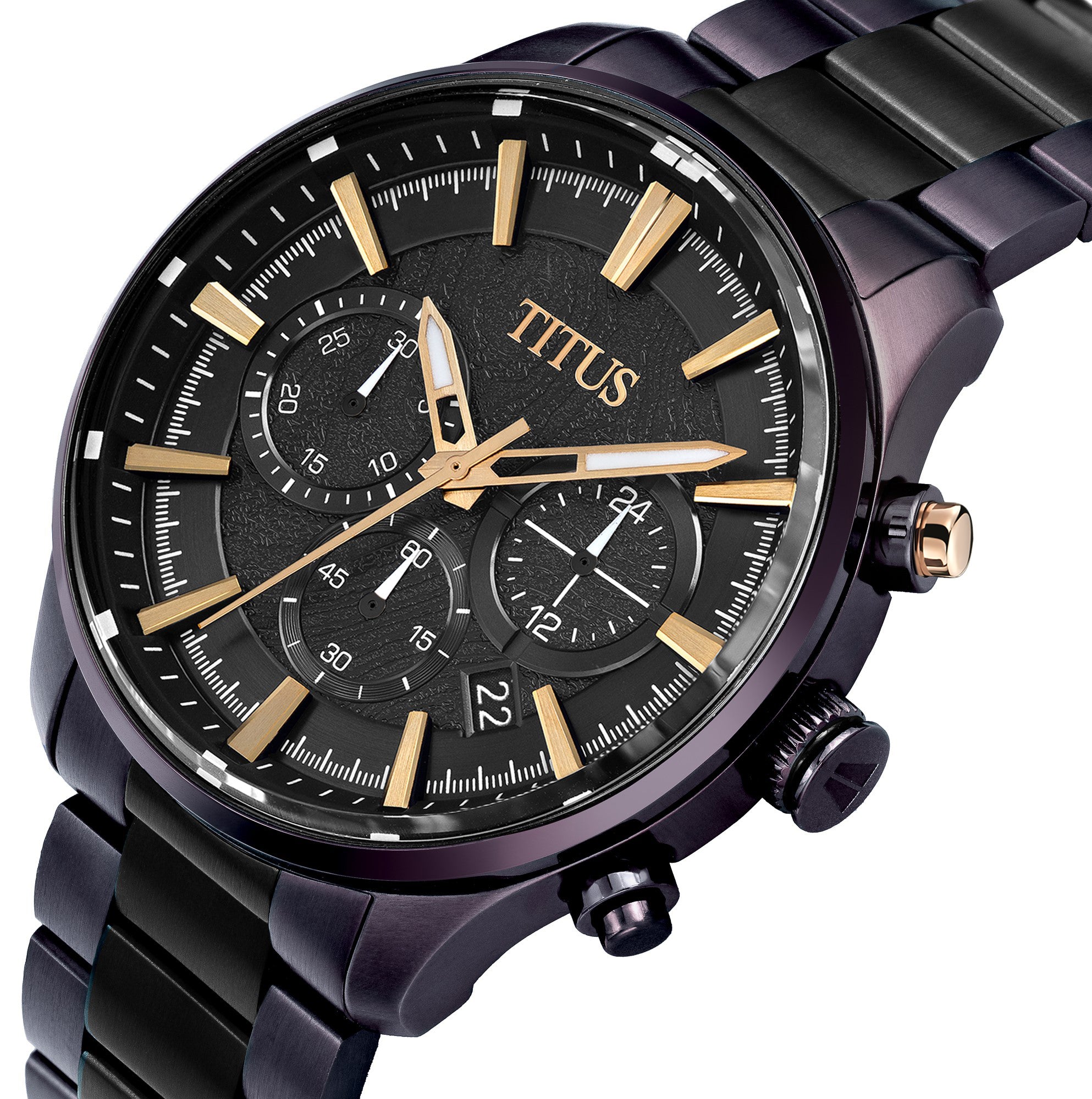 Saber計時石英不鏽鋼腕錶 W06-03082-033