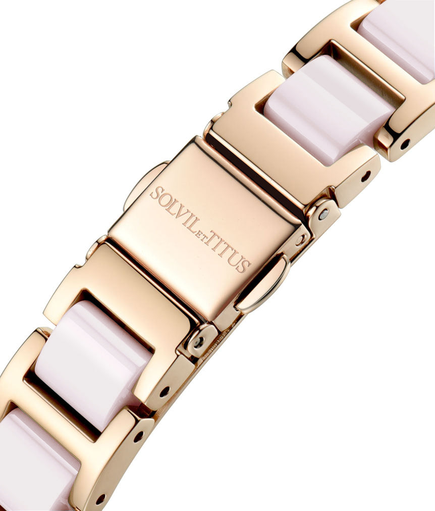 Fair Lady 3 Hands Date Quartz Stainless Steel with Ceramic Watch W06-03139-004