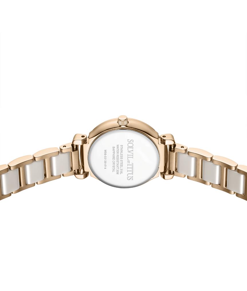 Fair Lady 3 Hands Date Quartz Stainless Steel with Ceramic Watch W06-03139-014