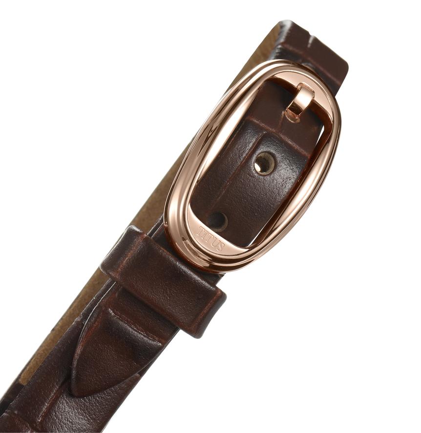 Once兩針石英皮革腕錶 W06-03207-003