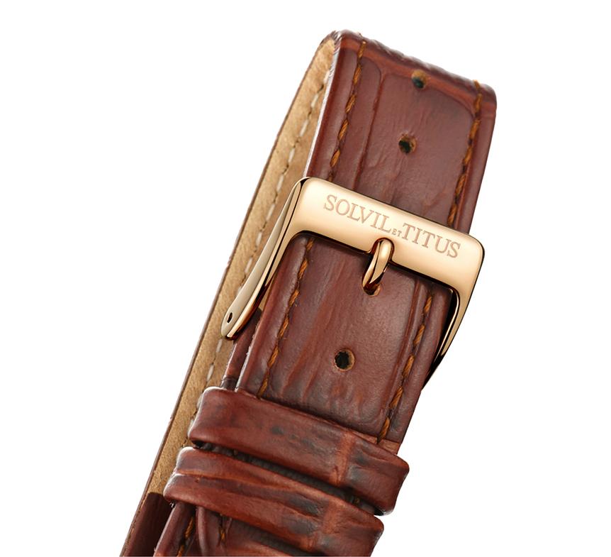 Barista Multi-Function with Day Night Indicator Quartz Leather Watch W06-03220-003