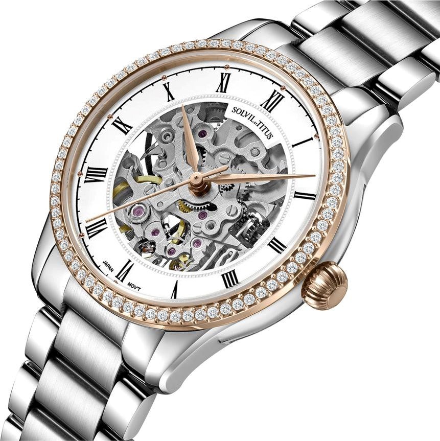 Classic 3 Hands Mechanical Stainless Steel Watch W06-03235-001