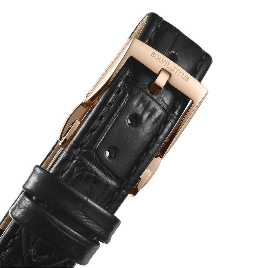 Classic 3 Hands Mechanical Leather Watch W06-03235-003