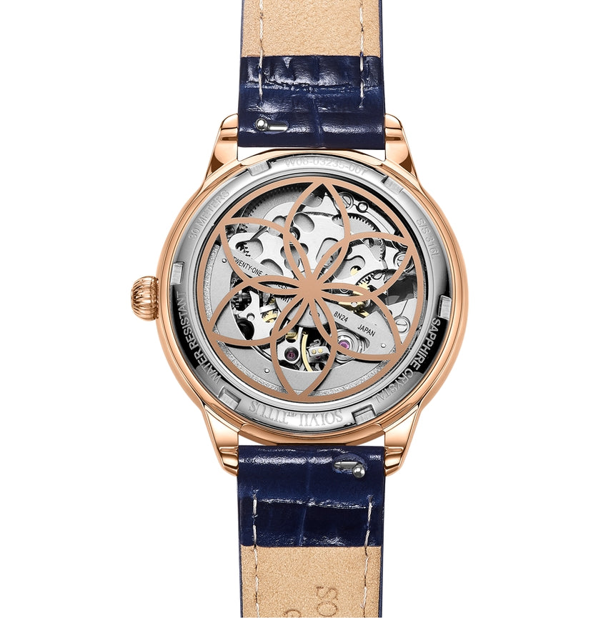 Classic 3 Hands Mechanical Leather Watch W06-03235-007