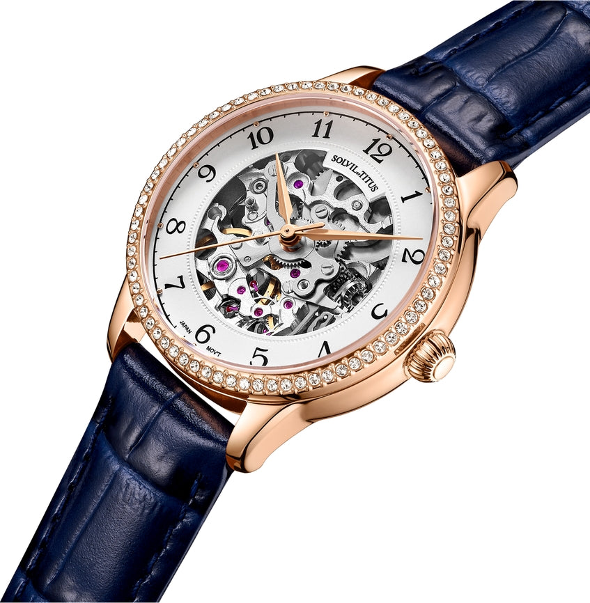 Classic 3 Hands Mechanical Leather Watch W06-03235-007