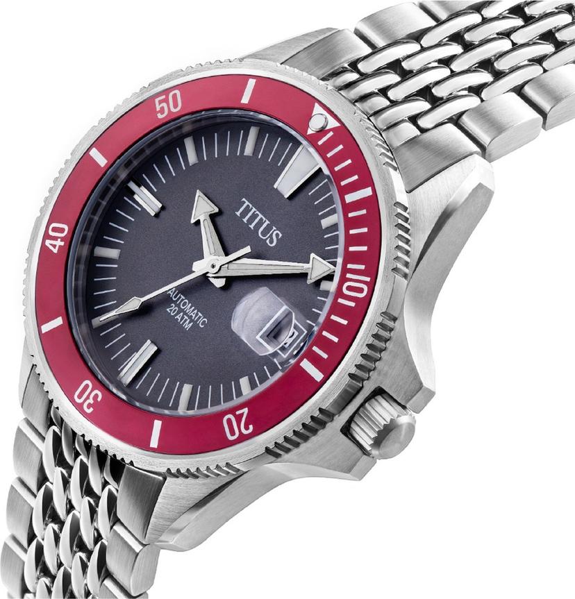 Valor 3 Hands Date Mechanical Stainless Steel Watch W06-03250-004