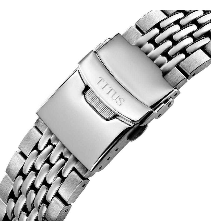 Valor三針日期顯示自動機械不鏽鋼腕錶 W06-03250-004