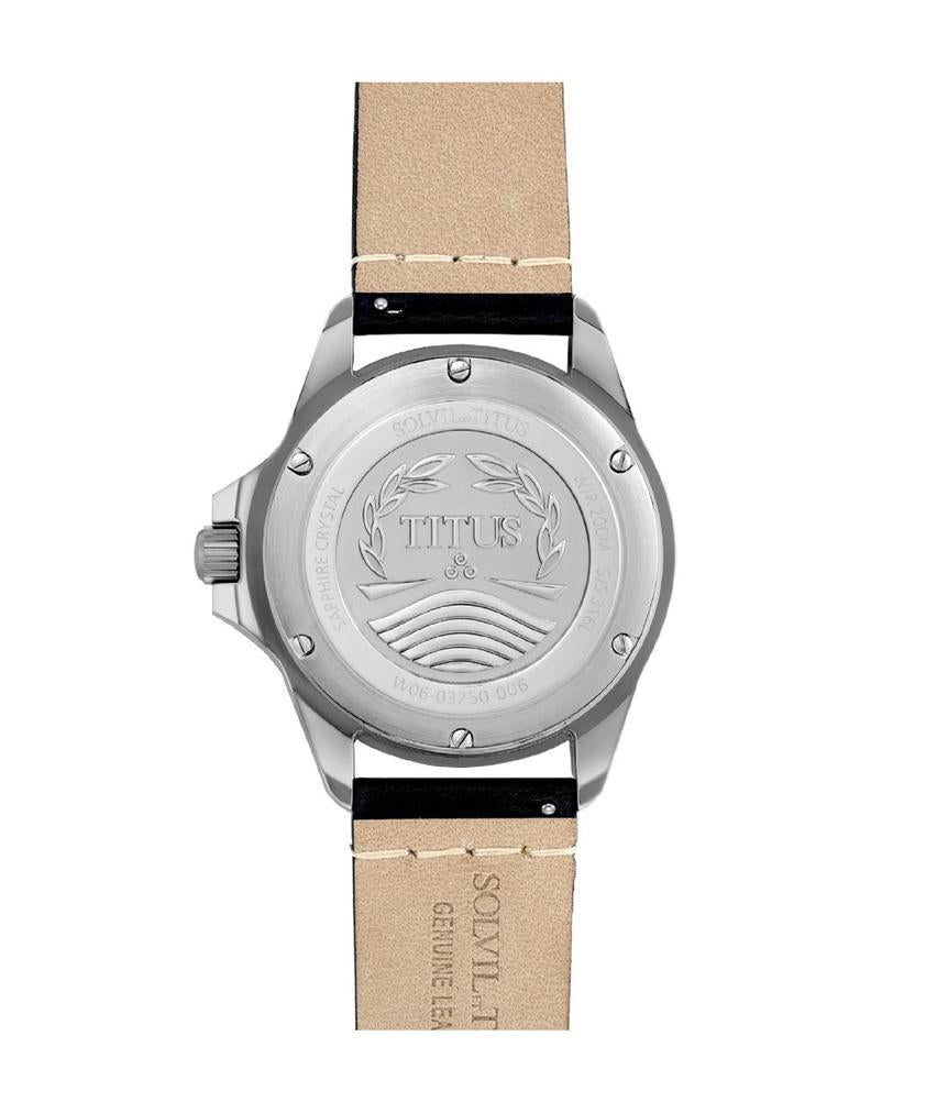 Valor 3 Hands Date Mechanical Leather Watch W06-03250-006