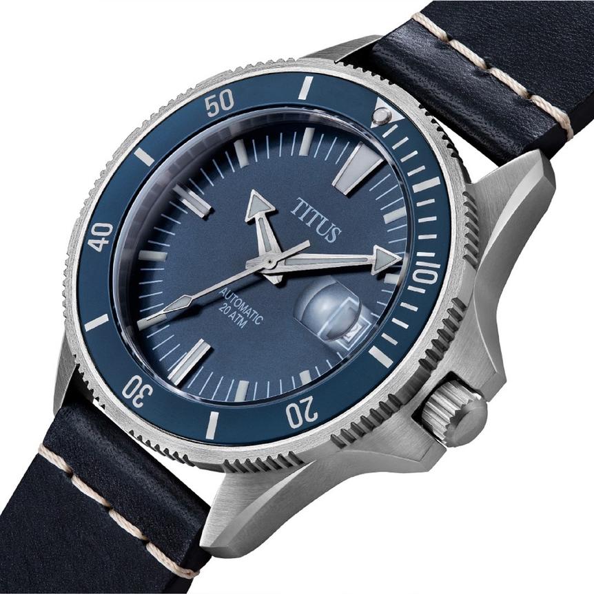 Valor 3 Hands Date Mechanical Leather Watch W06-03250-006