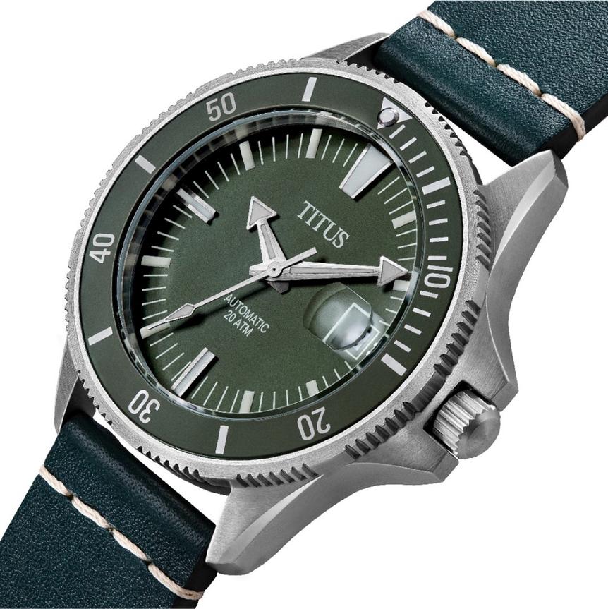 Valor 3 Hands Date Mechanical Leather Men Watch W06-03250-007