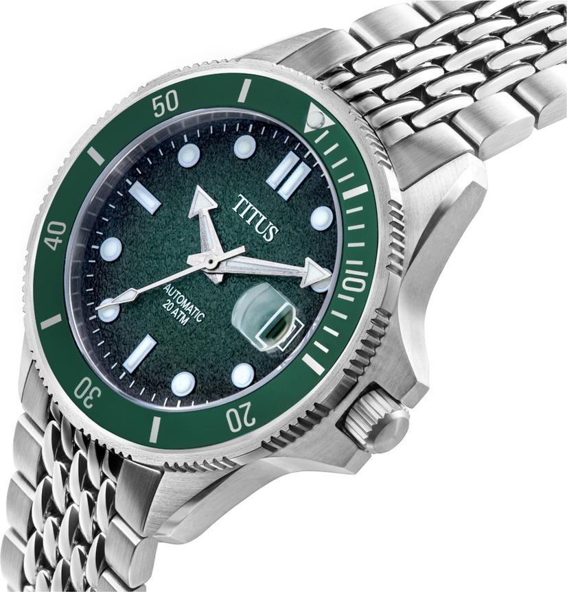 Valor 3 Hands Date Mechanical Stainless Steel Watch W06-03250-009