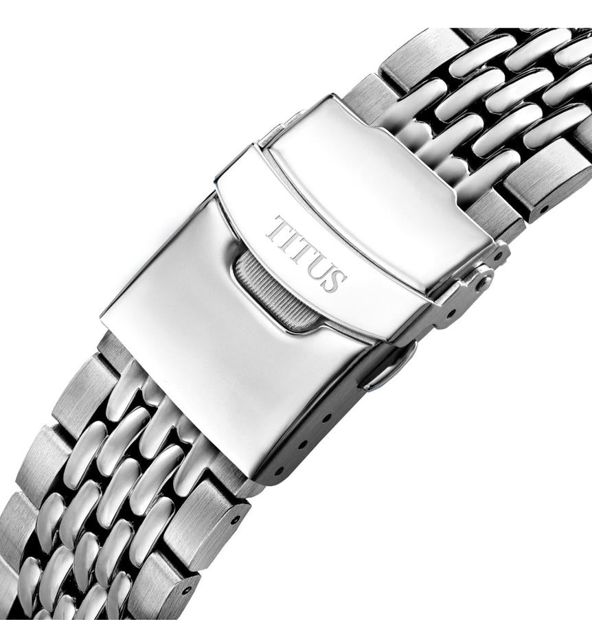 Valor 3 Hands Date Mechanical Stainless Steel Watch W06-03250-009