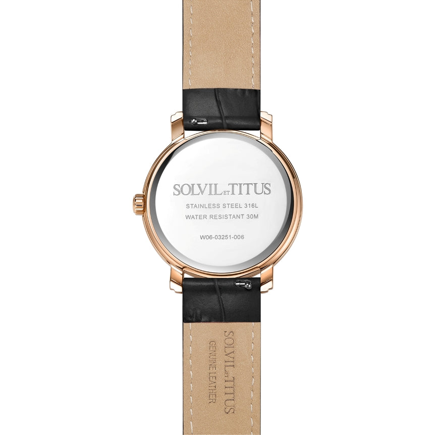 Fashionista Multi-Function Quartz Leather Watch W06-03251-006
