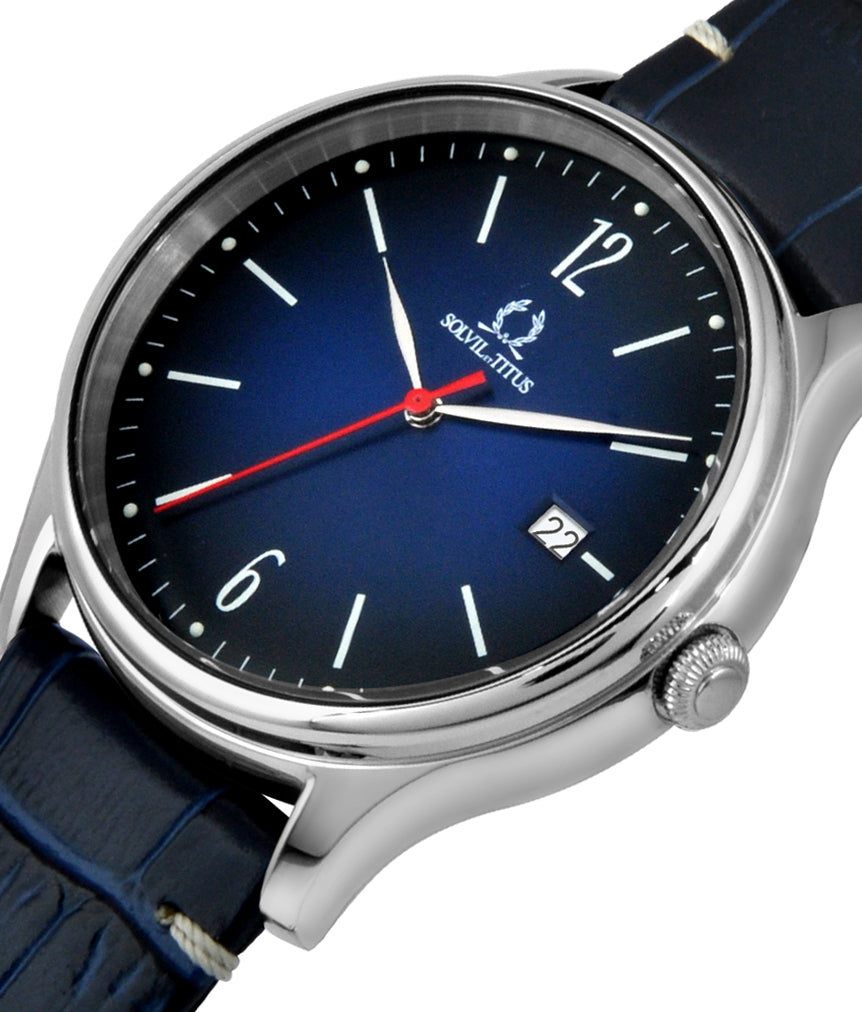 Classicist 3 Hands Date Quartz Leather Watch W06-03252-002