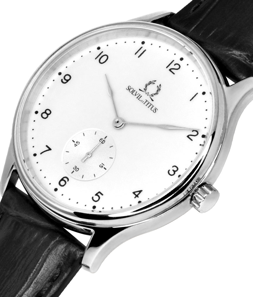 Classicist 2 Hands Small Second Quartz Leather Watch W06-03254-001