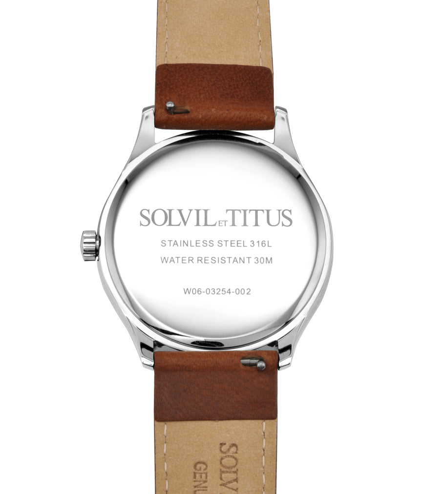 Classicist 2 Hands Small Second Quartz Leather Watch W06-03254-002