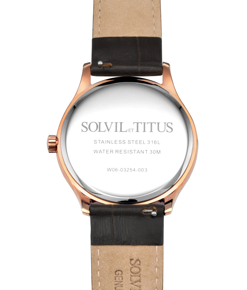 Classicist 2 Hands Small Second Quartz Leather Watch W06-03254-003