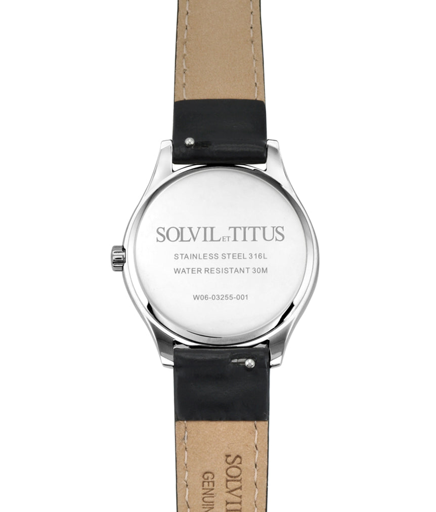 Classicist 2 Hands Small Second Quartz Leather Watch W06-03255-001