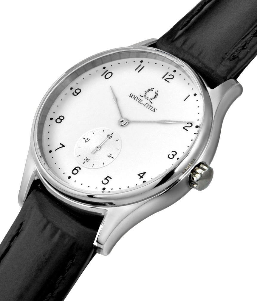 Classicist 2 Hands Small Second Quartz Leather Watch W06-03255-001