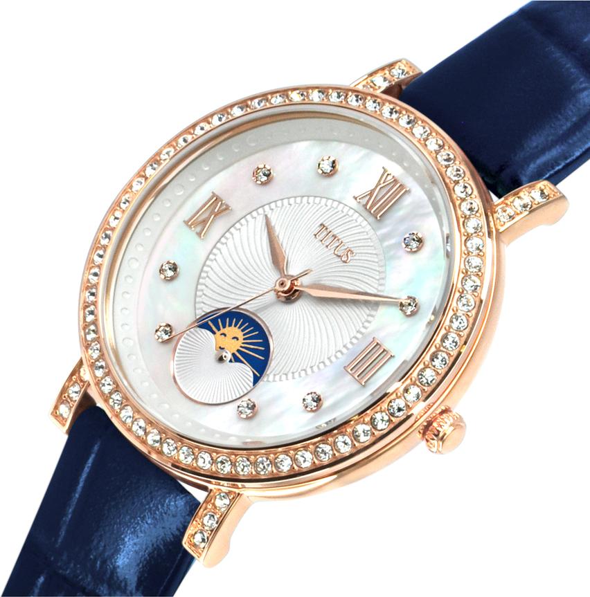 Chandelier三針晝夜顯示石英皮革腕錶 W06-03261-005