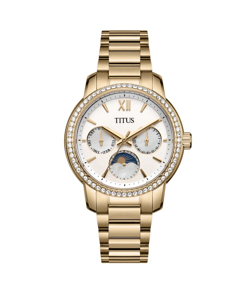 Devot Multi-function Day & Night Quartz Stainless Steel Watch W06-03262-006