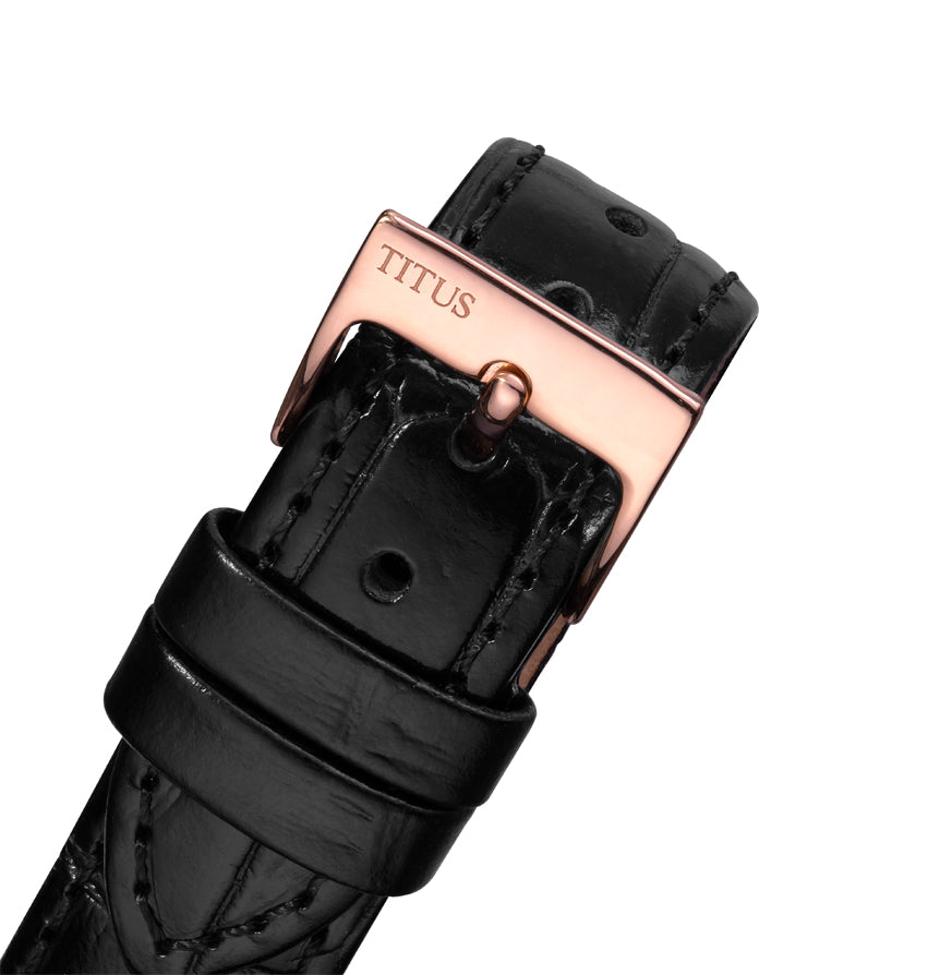 Devot多功能晝夜顯示石英皮革腕錶 W06-03263-001