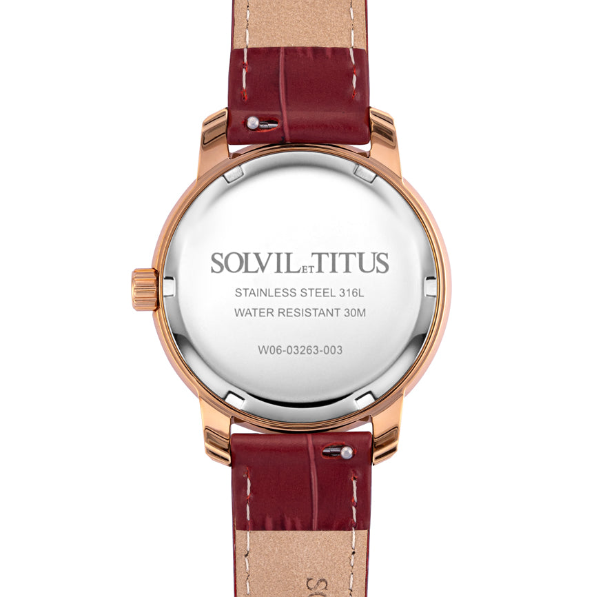 Devot Multi-Function with Day Night Indicator Quartz Leather Watch W06-03263-003