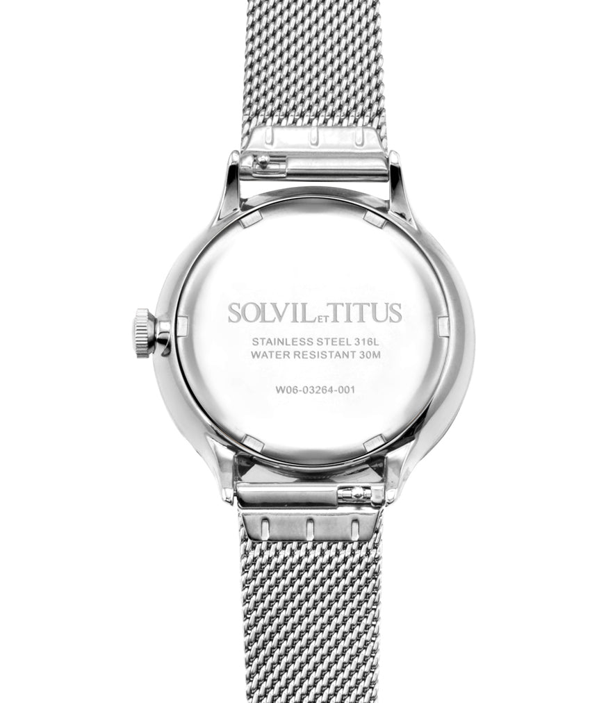Interlude Multi-Function Quartz Stainless Steel Watch W06-03264-001