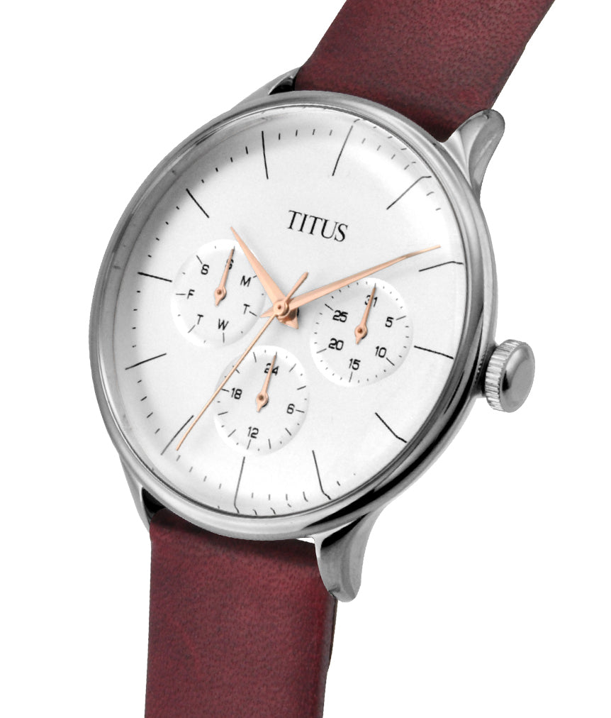 Interlude Multi-Function Quartz Leather Watch W06-03264-004