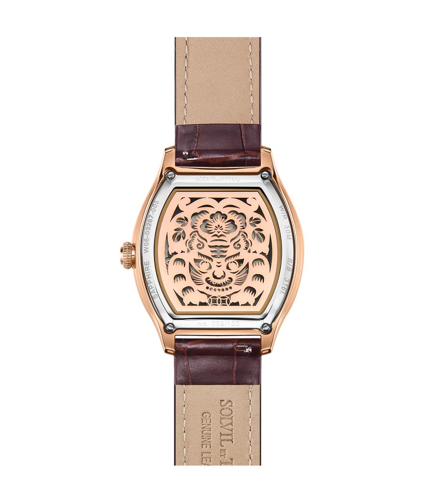 Barrique Year of Tiger Limited Edition Multi-Function Mechanical Leather Men Watch W06-03267-005