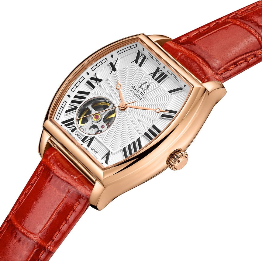 Barrique 3 Hands Mechanical Leather Women Watch W06-03269-003