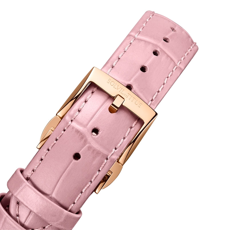 Barrique 3 Hands Mechanical Leather Women Watch W06-03269-005