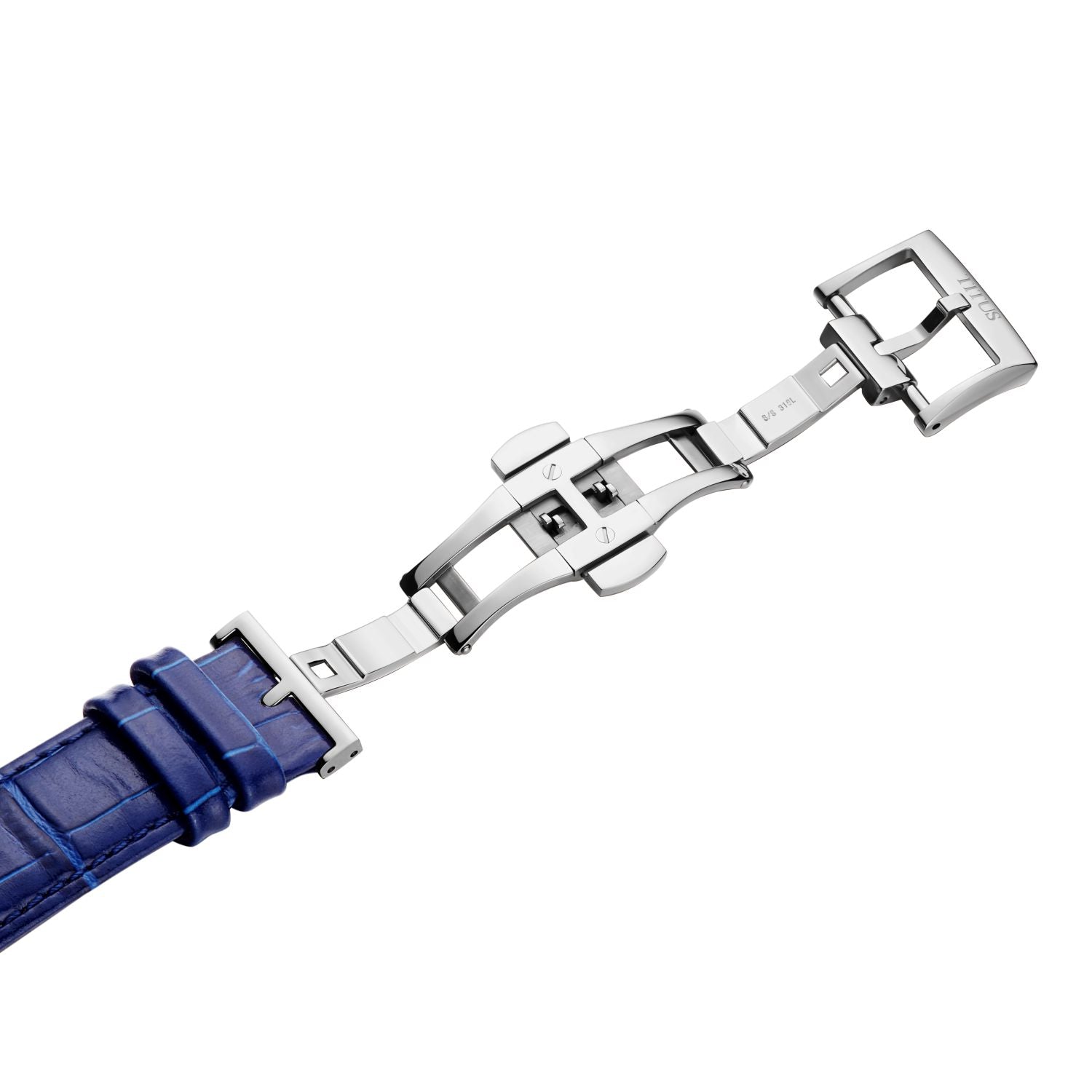 Classic三針日期顯示自動機械皮革腕錶 W06-03273-001