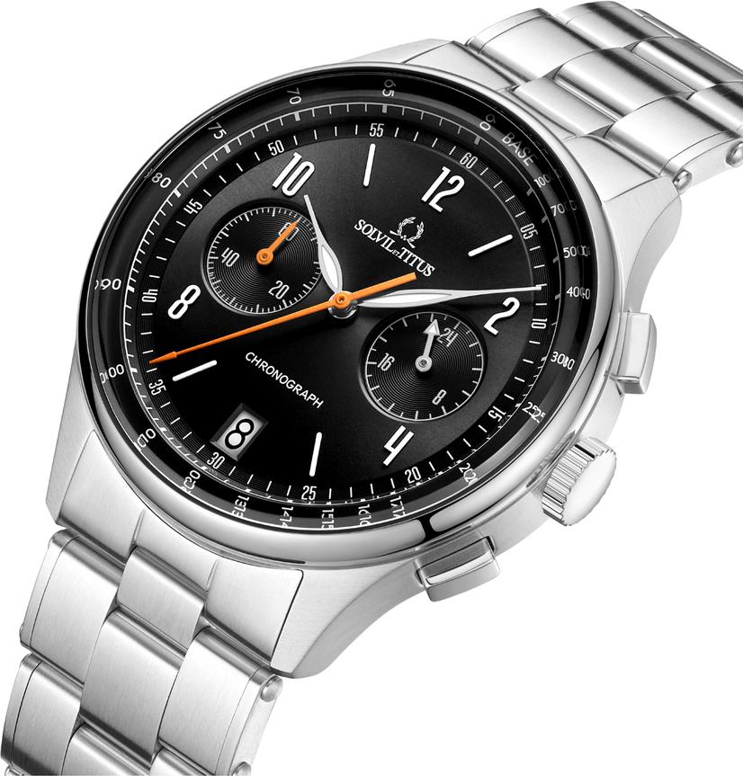 Modernist Chronograph Quartz Stainless Steel Watch W06-03276-010