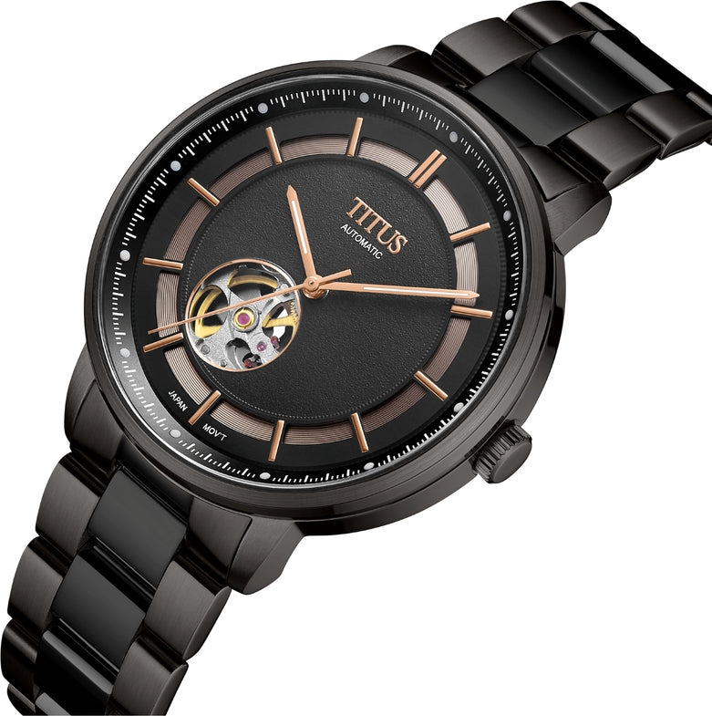 Enlight 3 Hands Mechanical Stainless Steel Watch W06-03277-003