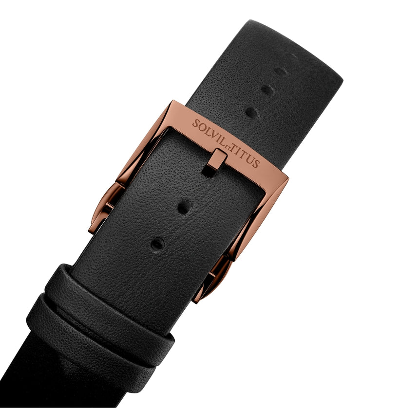 Enlight 3 Hands Mechanical Leather Watch W06-03277-007