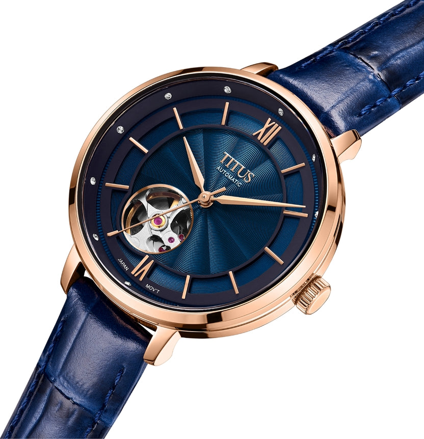 Enlight 3 Hands Mechanical Leather Watch W06-03278-006