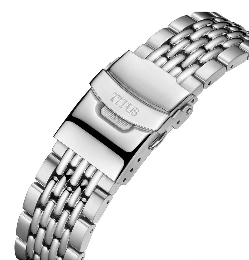 Valor三針自動機械不鏽鋼腕錶 W06-03296-004