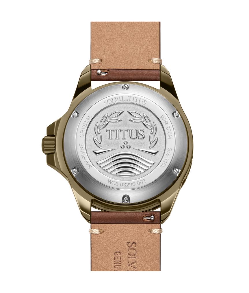 Valor三針自動機械皮革腕錶  W06-03296-007