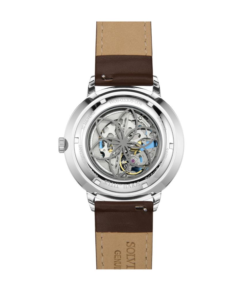 Enlight 3 Hands Automatic Leather Watch W06-03305-004