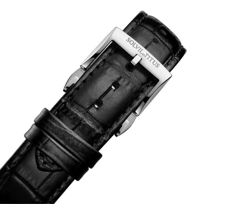 Classic 3 Hands Automatic Leather Watch W06-03309-004