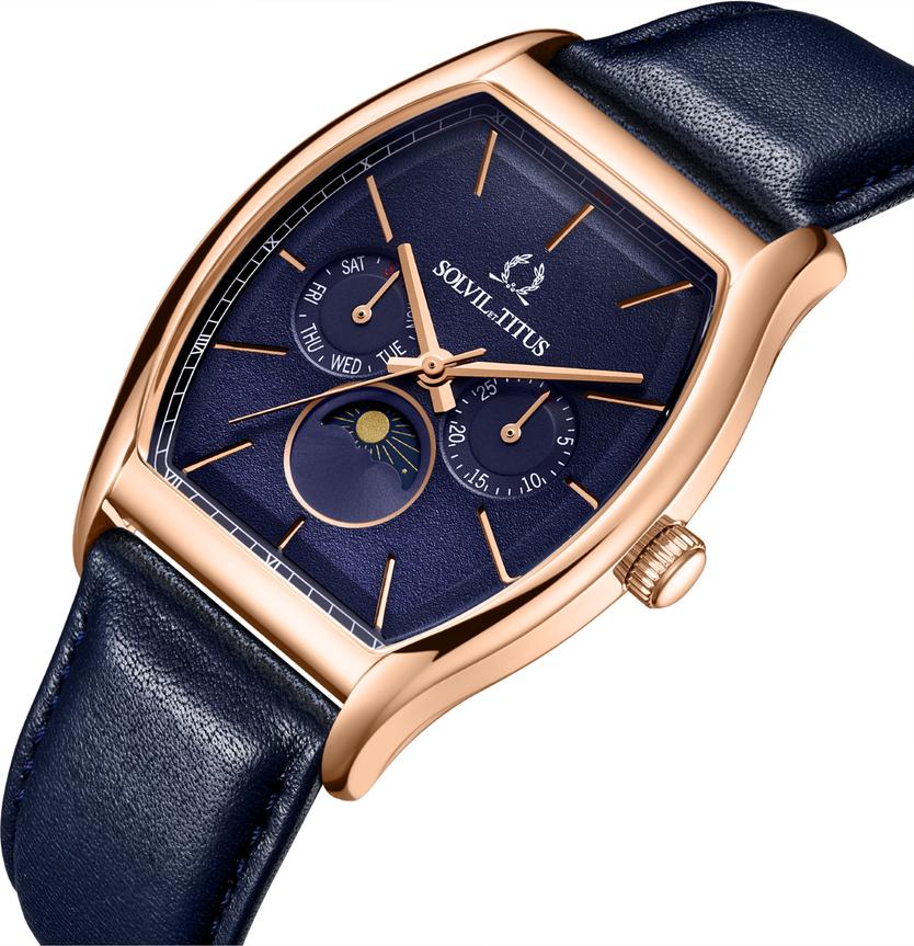 Barista多功能晝夜顯示石英皮革腕錶  W06-03323-003